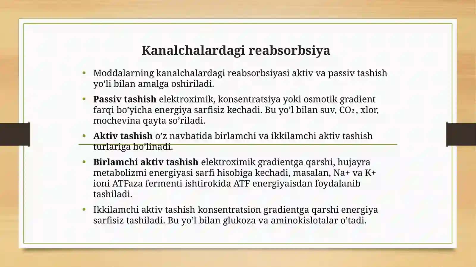Reabsorbsiya jarayoni 3
