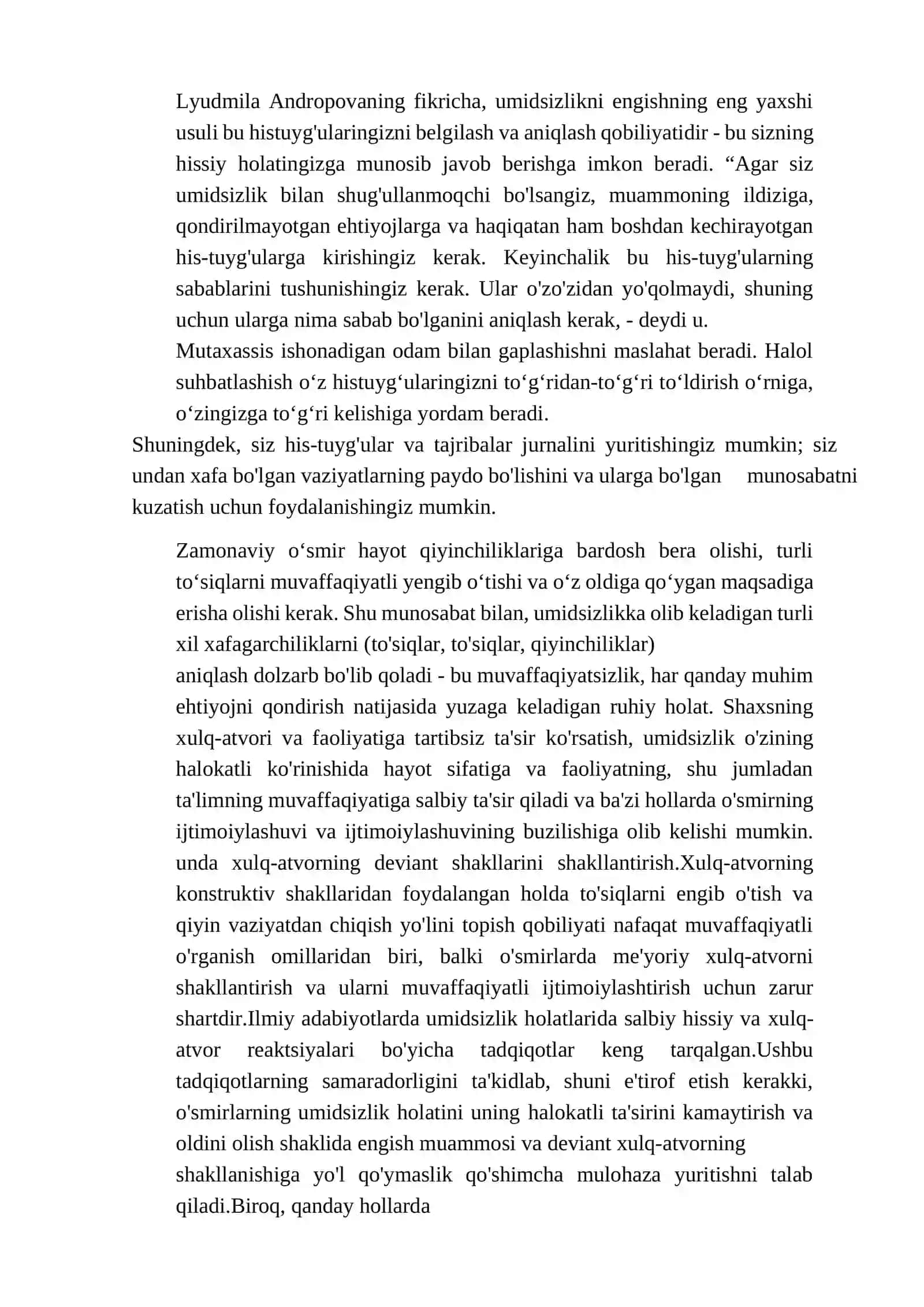 FRUSTRATSIYA HOLATIDAGI O’SMIRLARNI PSIXOLOGIK JIHATDAN TO’G’RI BAHOLASH 3