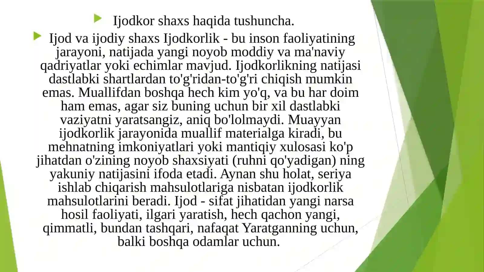 Ijodkor shaxsning psixologik xususiyatlari 3