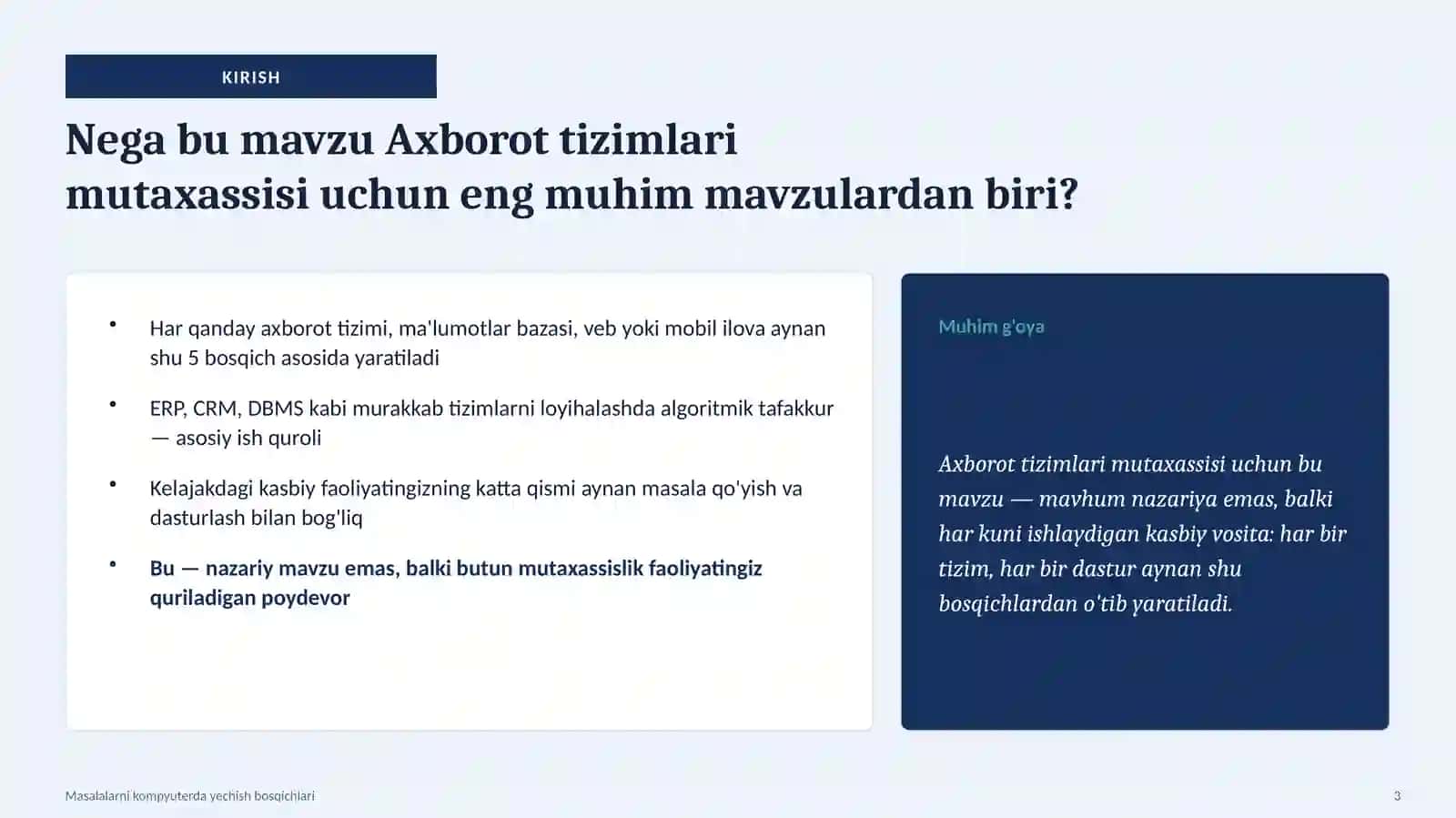 DASTURLASH· AXBOROTTIZIMLARI 3