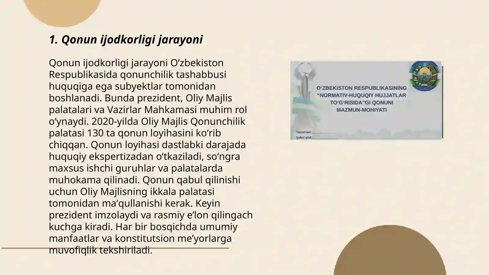 Qonun Ijodkorligi 3