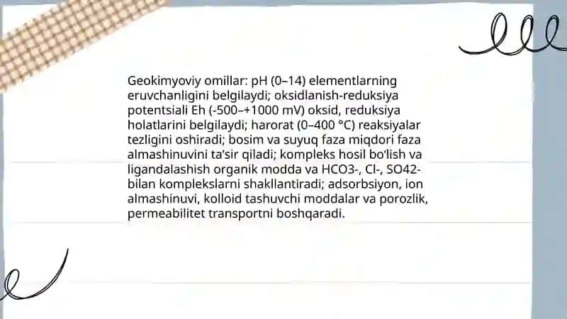 Elementlar ko‘chishining asosiy omillari 3