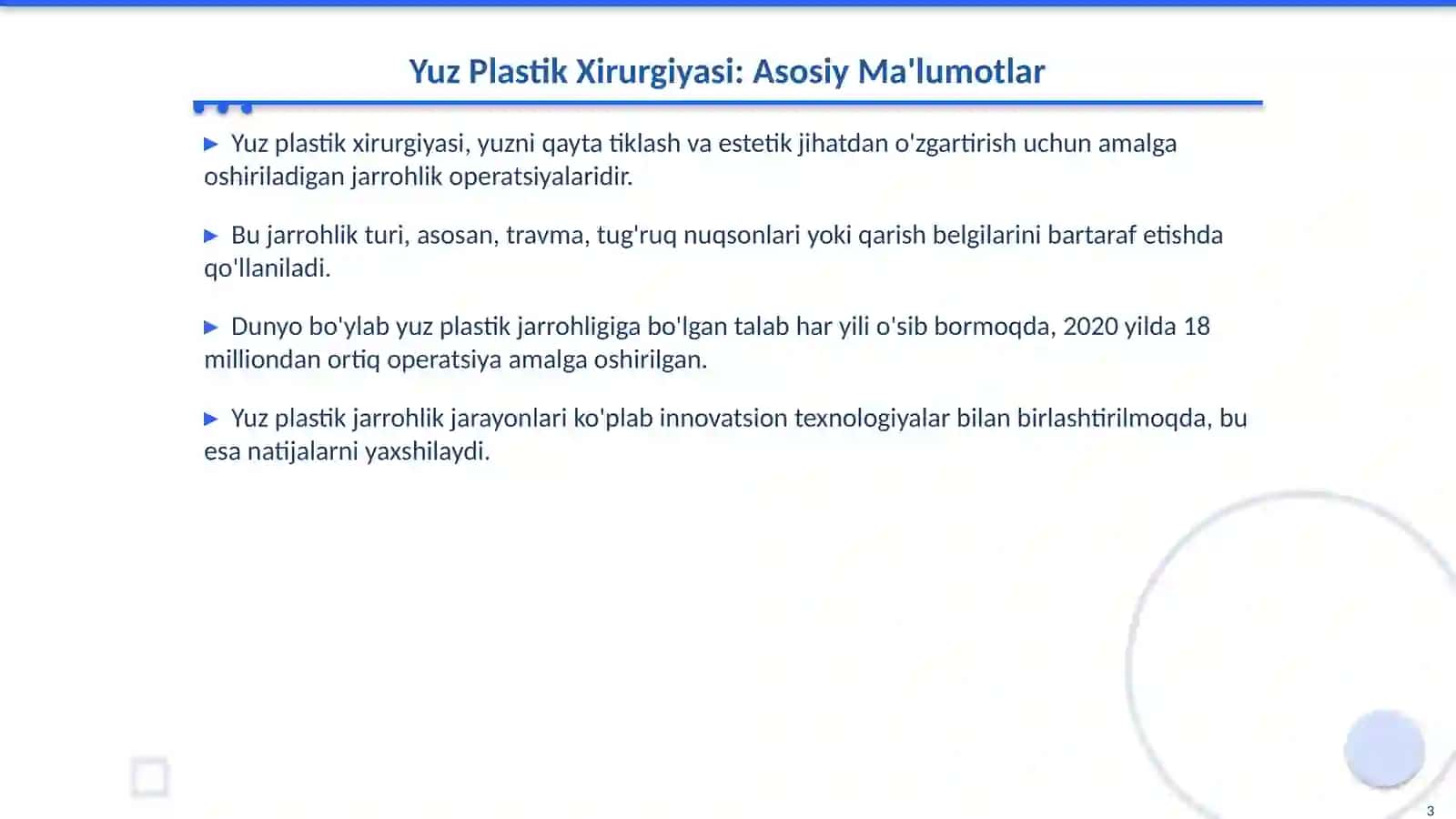 Yuz Plastik Xirurgiyasidagi Innovatsiyalar 3