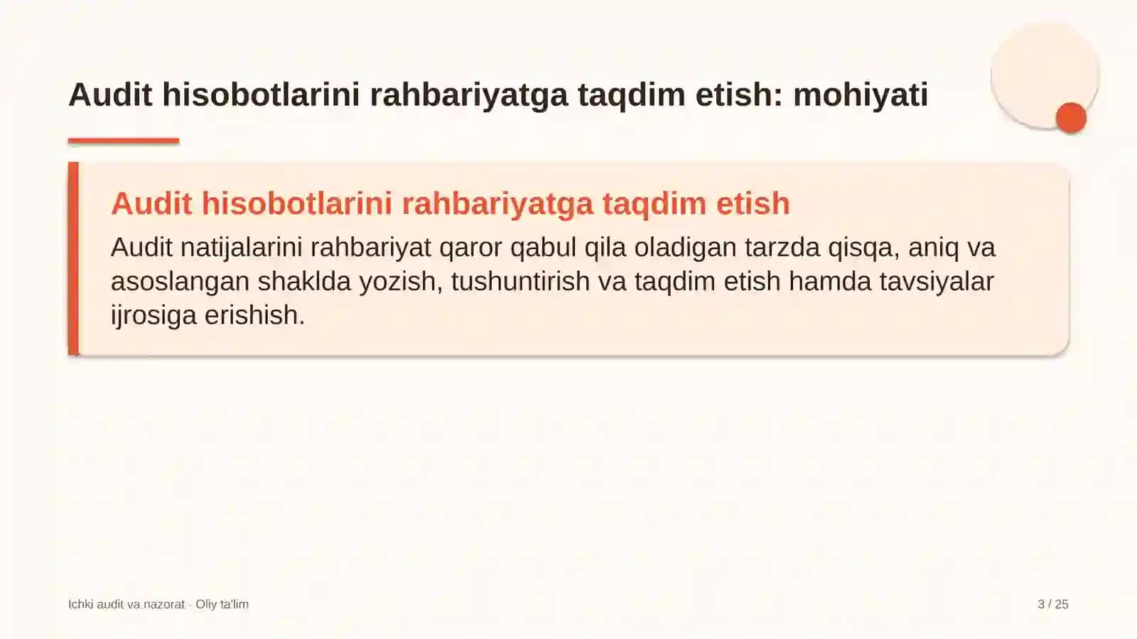 burg'ulash korxonalarida audit hisobotlarini rahbariyatga taqdim etish 4855 3