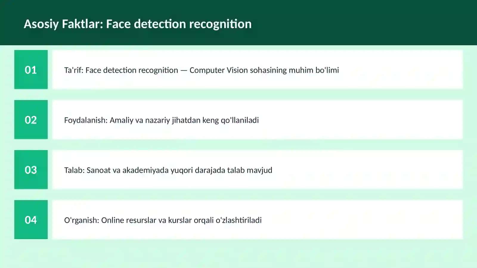 Face detection recognition 3