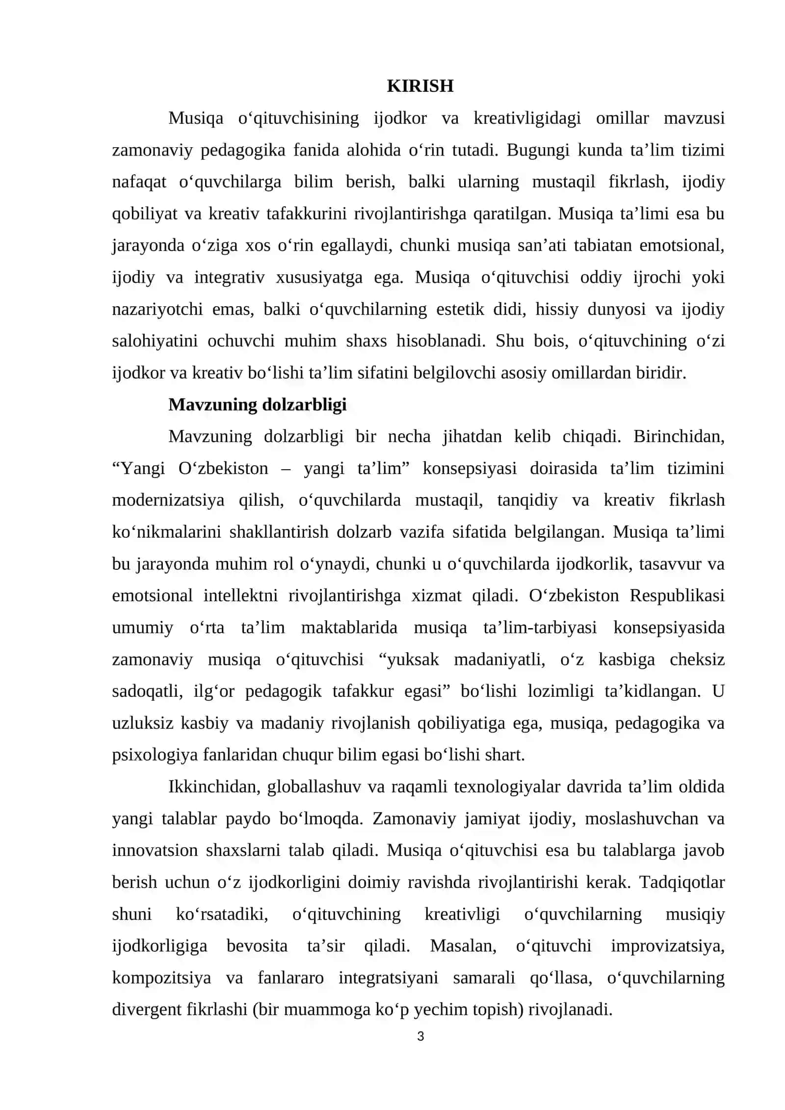 Musiqa oʻqituvchining ijodkor va kreativligidagi omillar 3