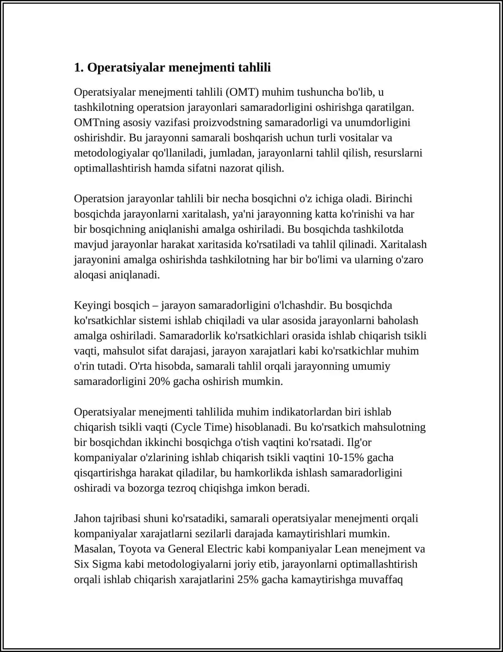 Operatsiyalar Menejmenti 3