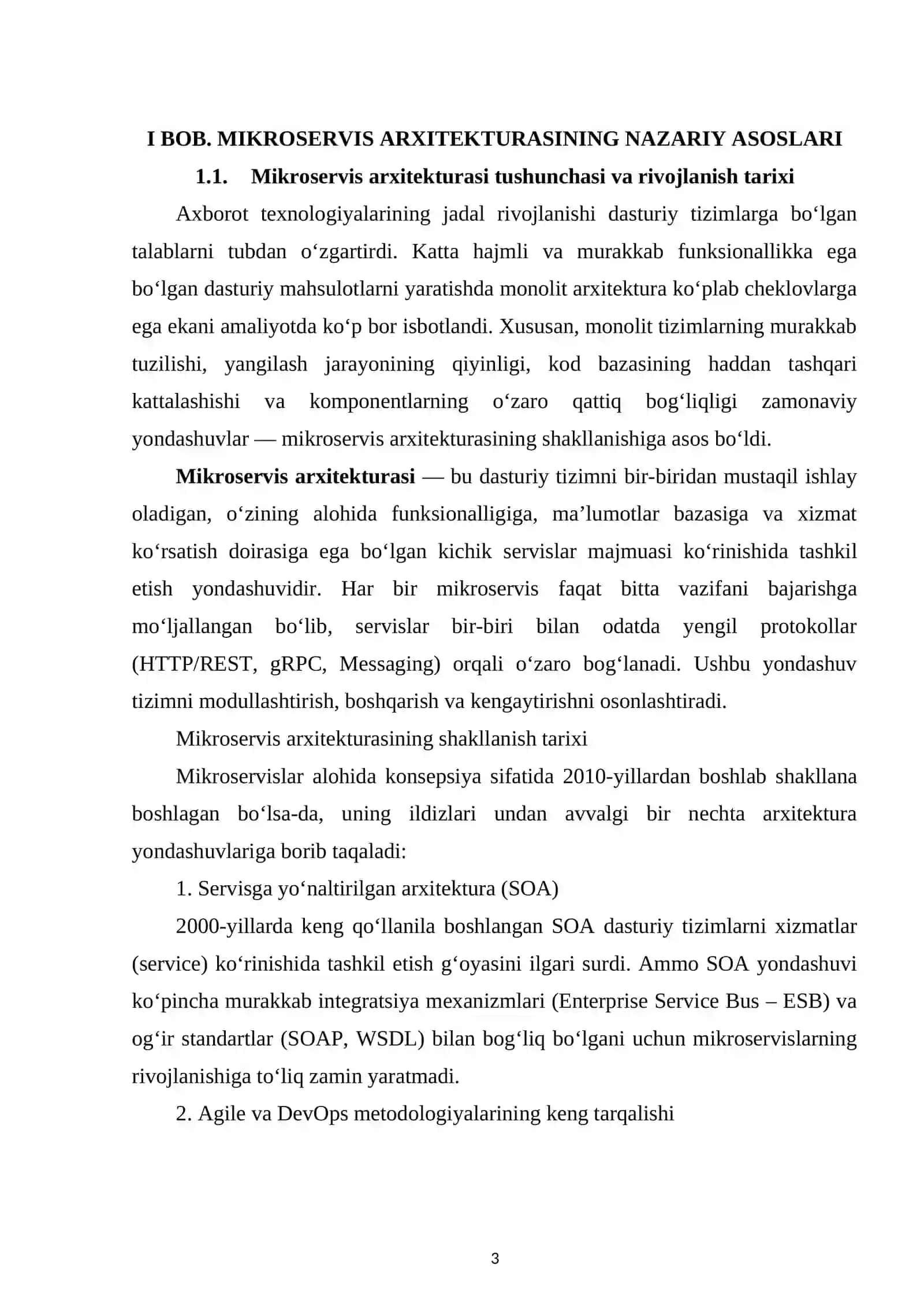 MIKROSERVIS ARXITEKTURASI 3