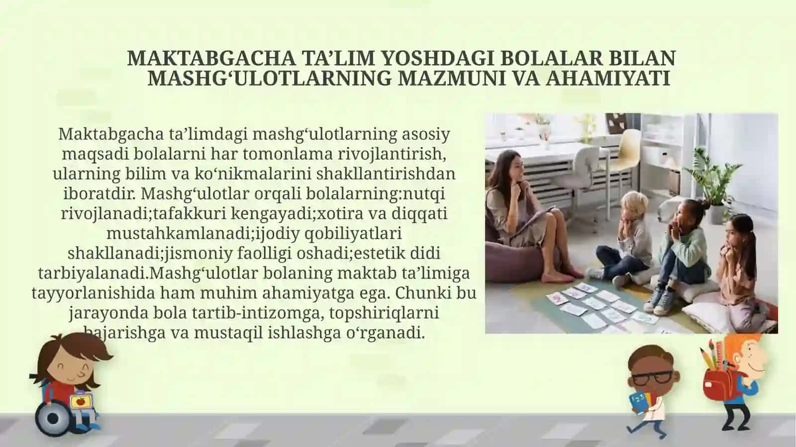 Maktabgacha Ta’lim yoshdagi bolalar bilan mashgulotlar 3
