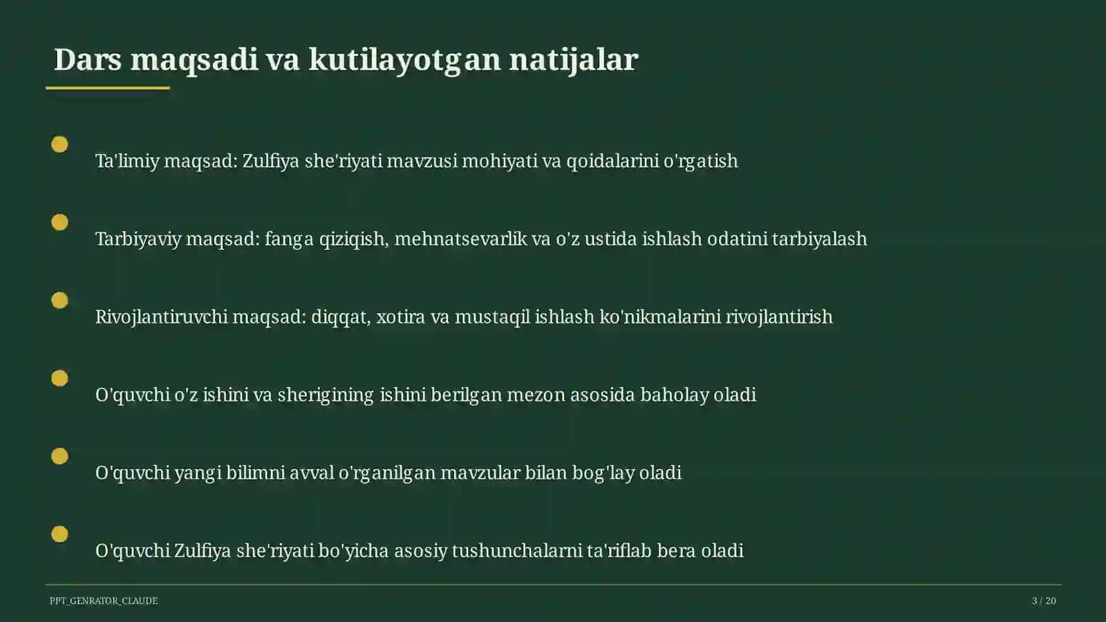 Zulfiya she'riyati (6-sinf) 3