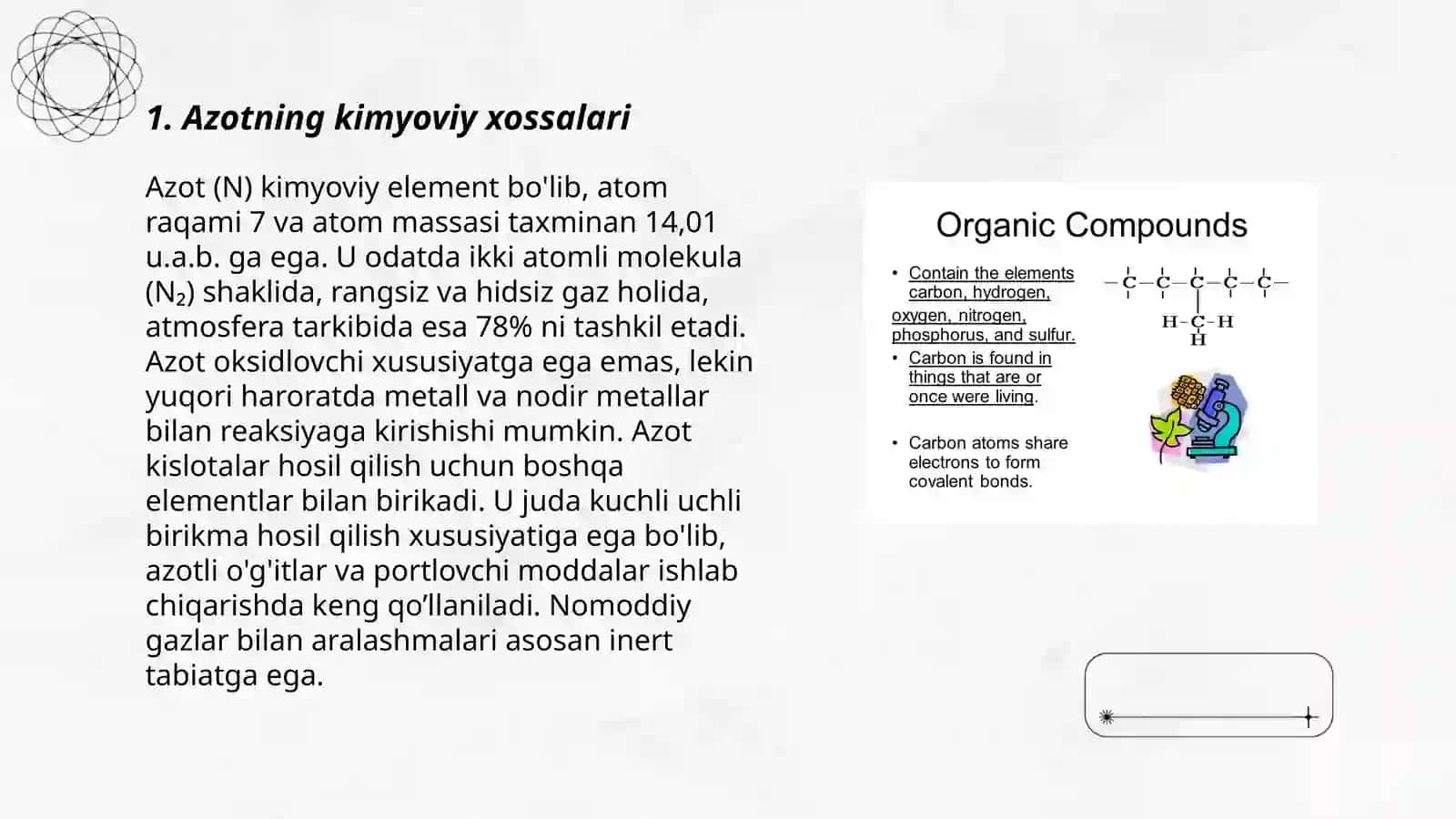 Azot va ularning birikmalari 3