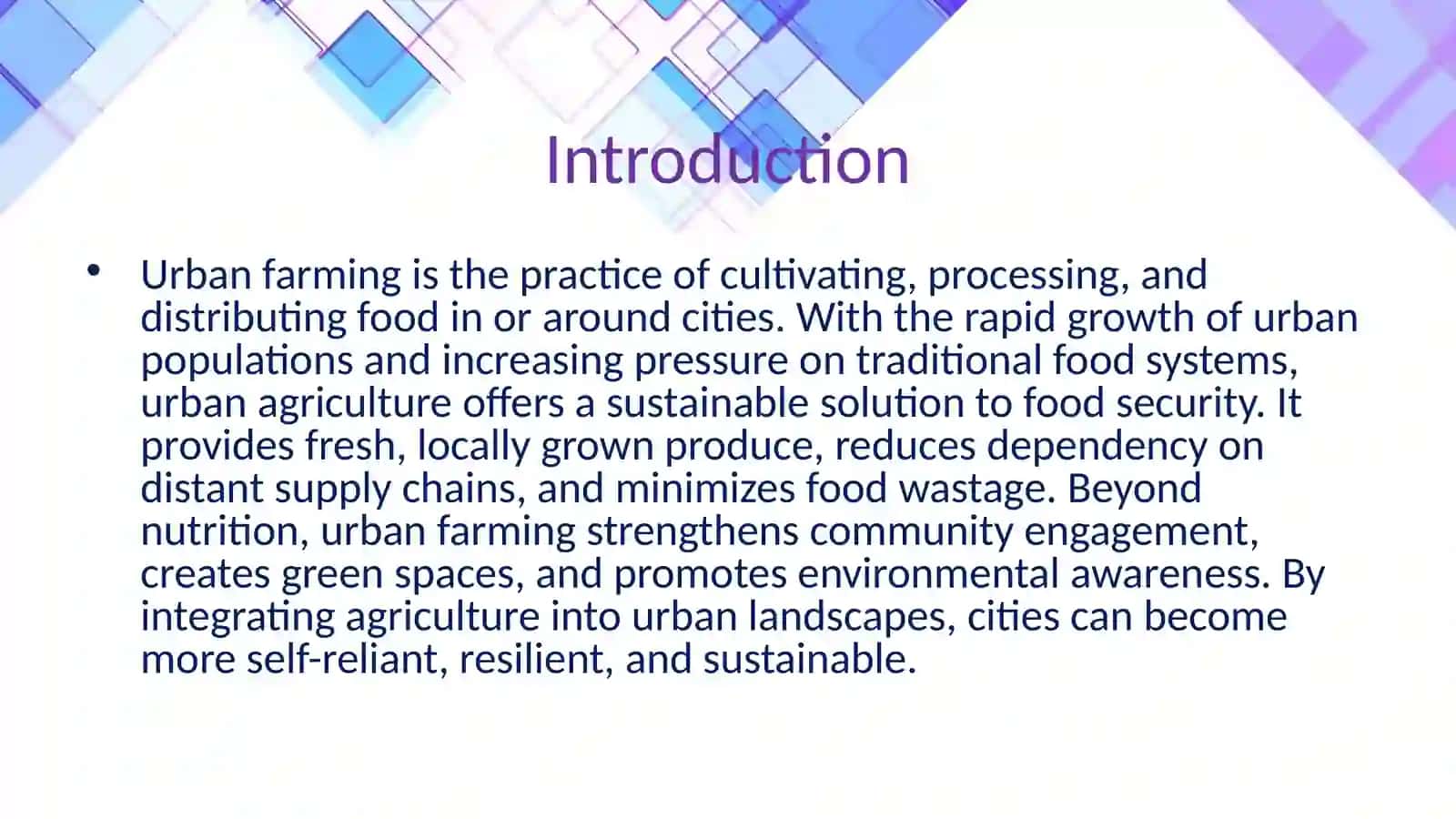 Urban farming 3
