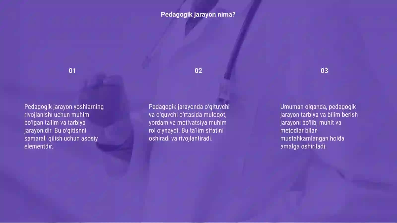 Pedagogik jarayon 3