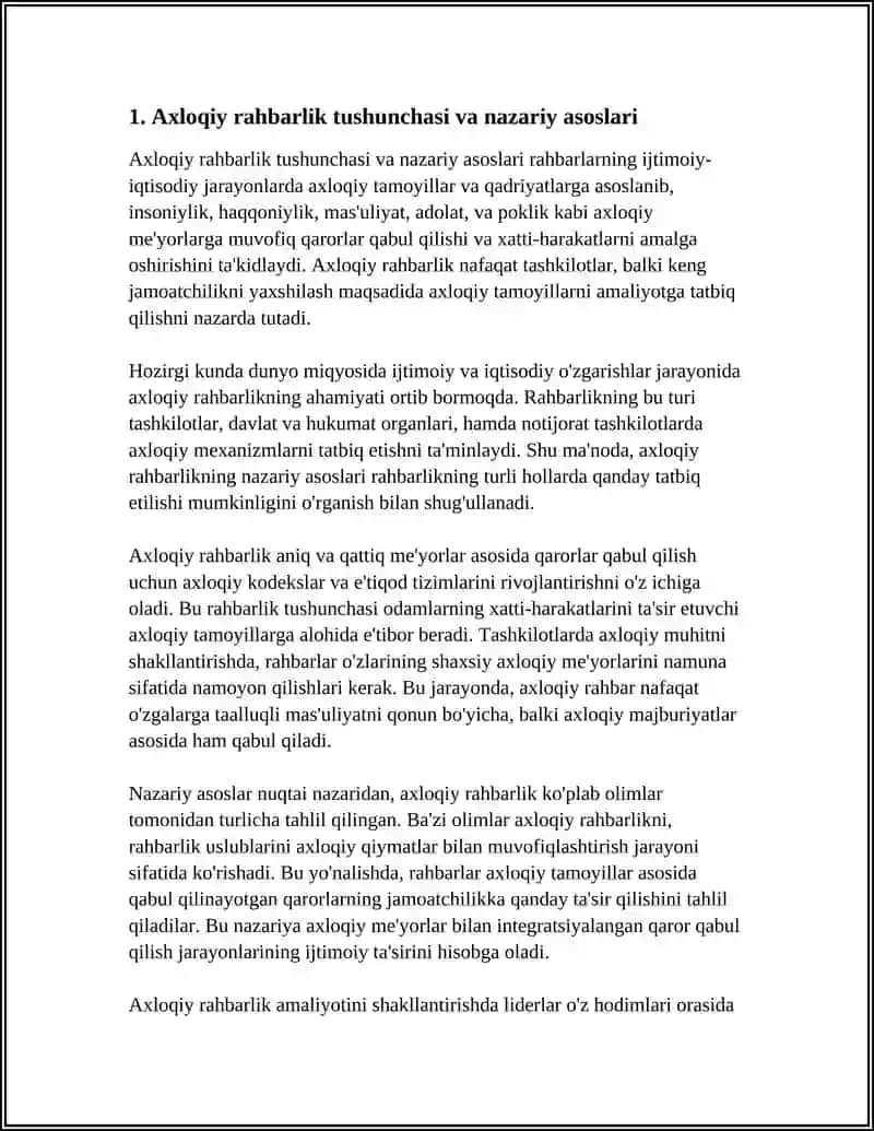 AXLOQIY RAHBARLIK: NAZARIYA VA AMALIYOT 3