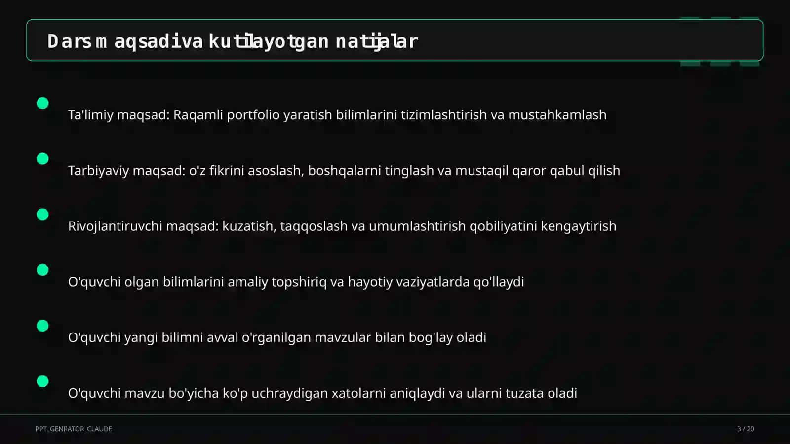Raqamli portfolio yaratish 3