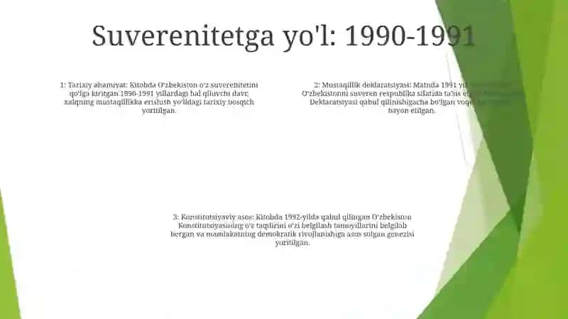 Mustaqil O'Zbekiston Respublikasining Tashkil Topishi Va Uning Tarixiy Ahamiyati 3