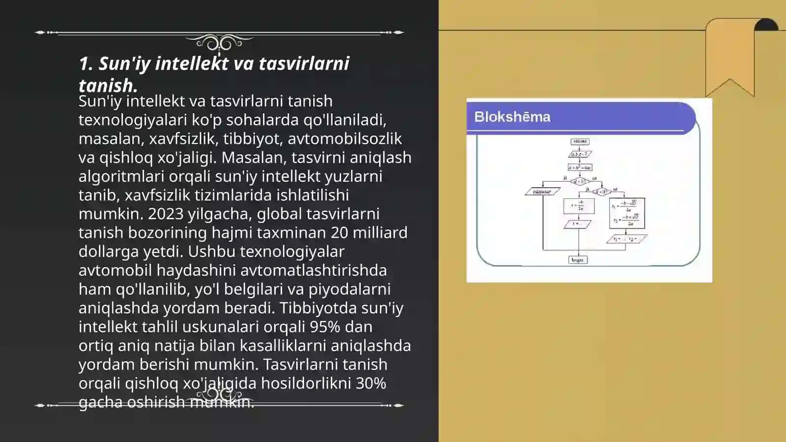 Sun'iy intellekt va tasvirlarni tanish masalalariga algoritmlarni oʻrganish 3