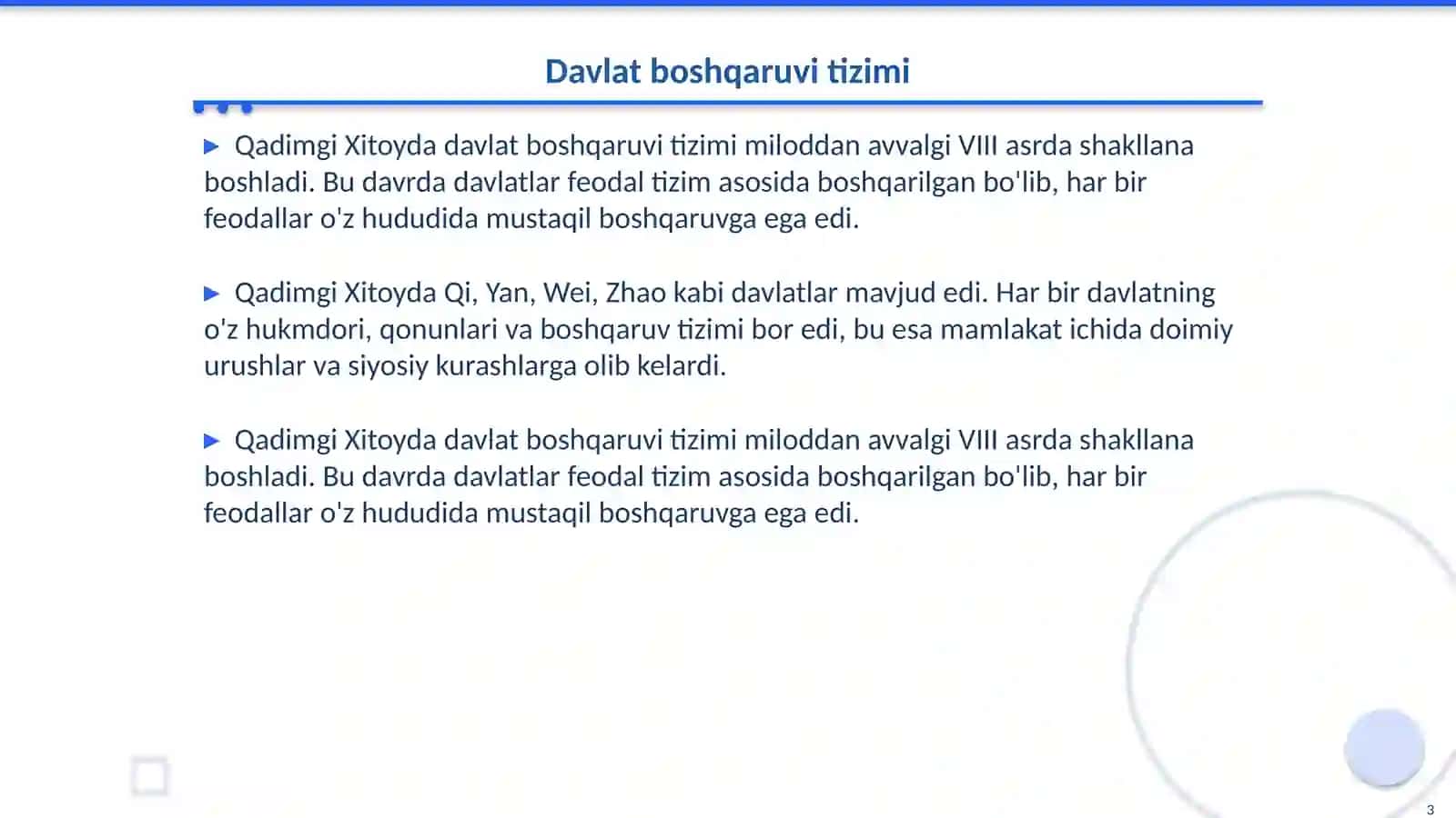 Qadimgi Xitoy VIII -III asrlarda 3