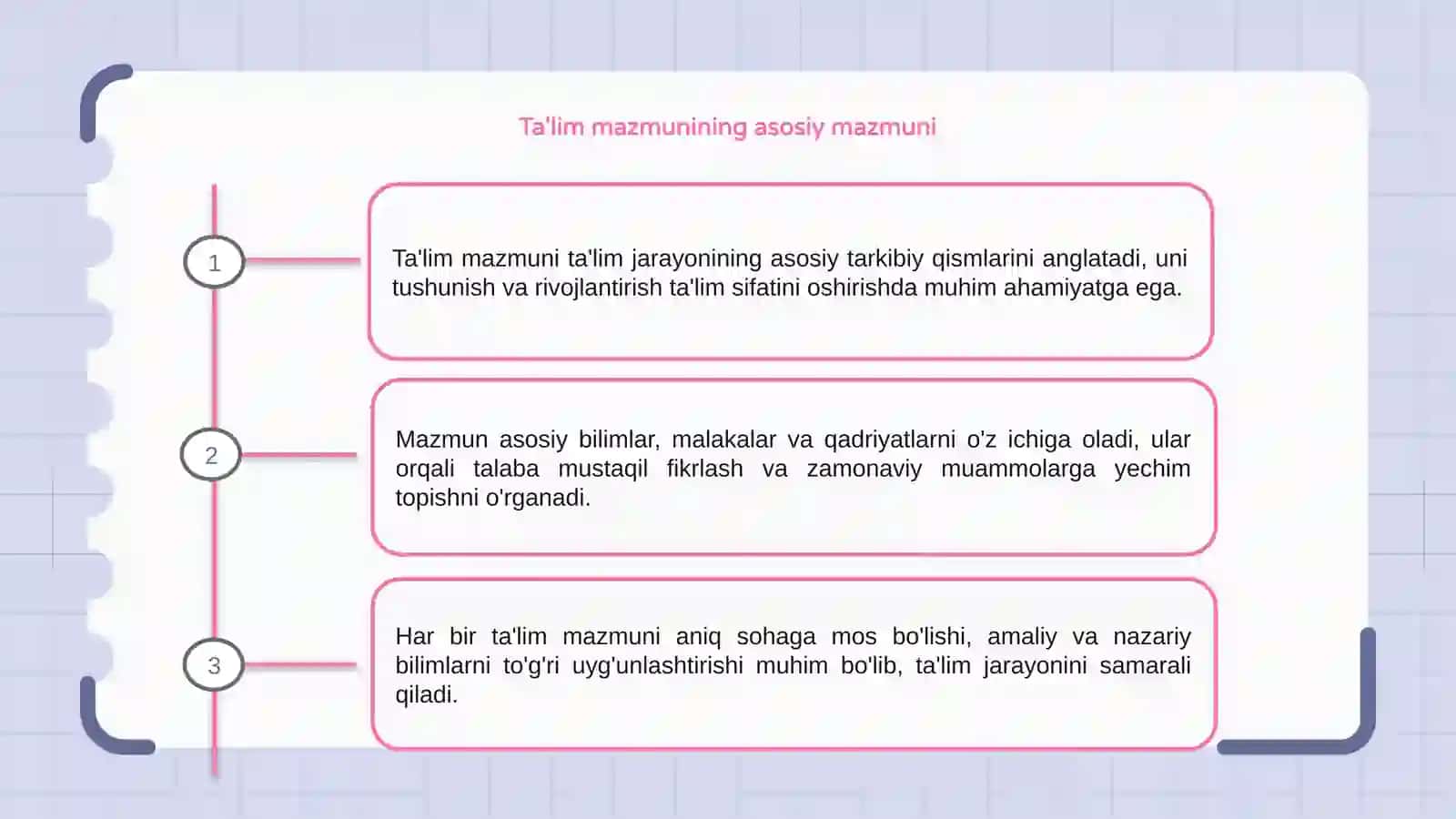 Ta'lim mazmuni 3