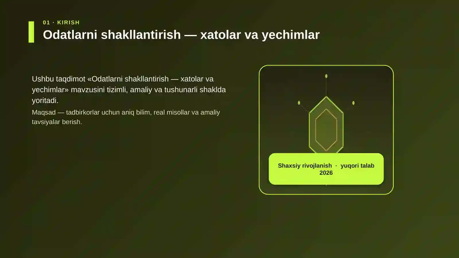Odatlarni shakllantirish — xatolar va yechimlar 3