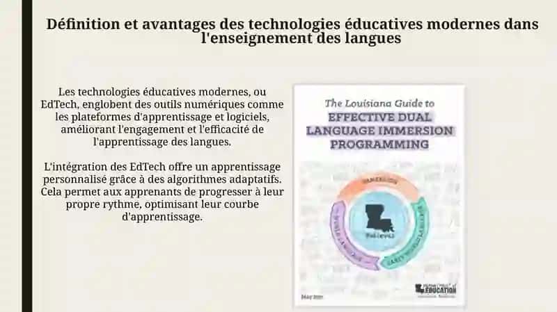 Technologies éducatives modernes et apprentissage des langues: Panorama et avantages 3