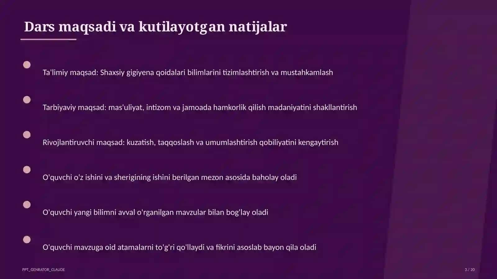 Shaxsiy gigiyena qoidalari (1-sinf) 3
