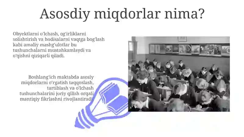 Boshlang'ich sinfda asosiy miqdorlarni o'rgatishda mantiqiy fikrlashni rivojlantirish 3