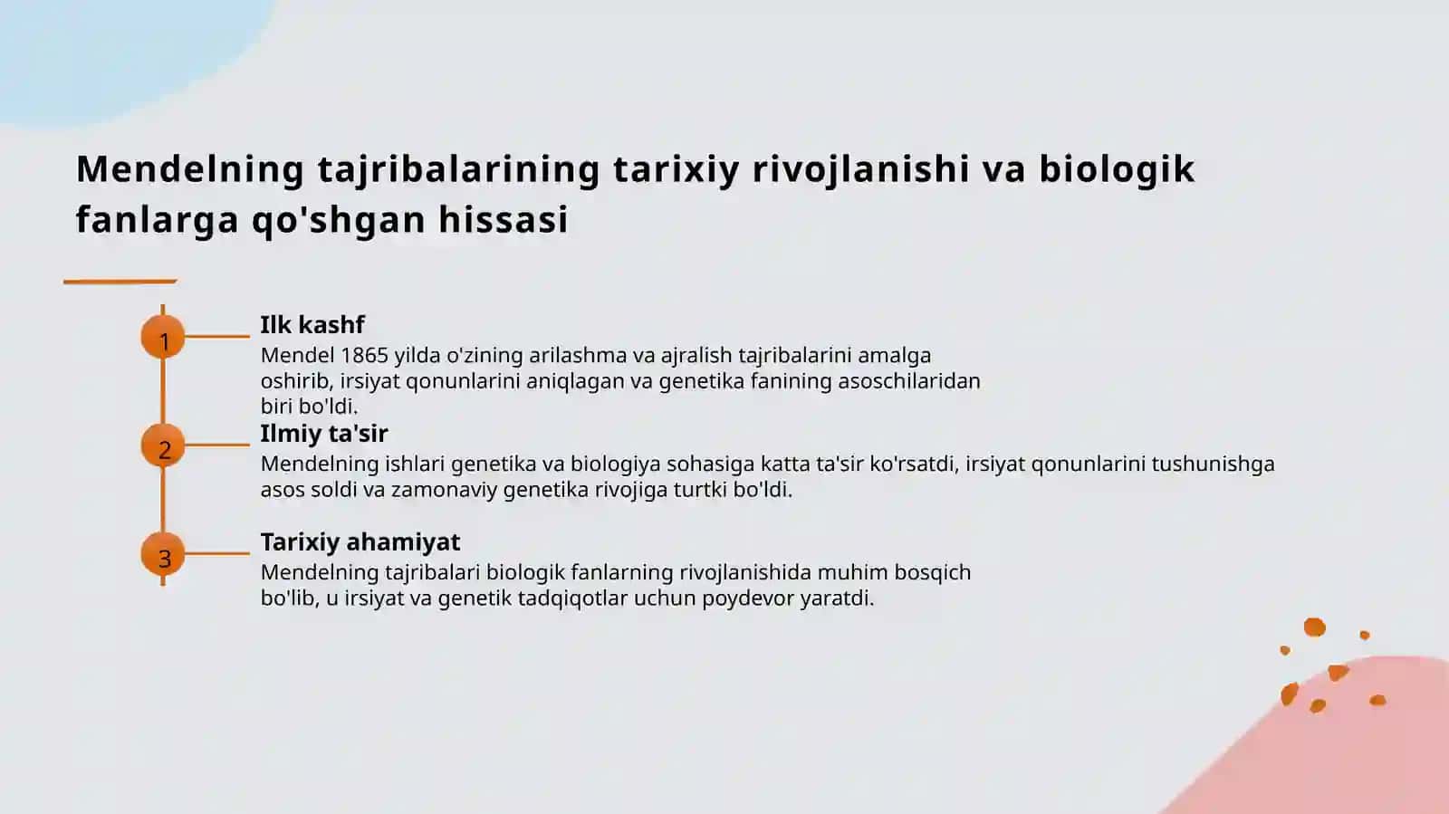 Mendelning tajribalarining asl mohiyati 3