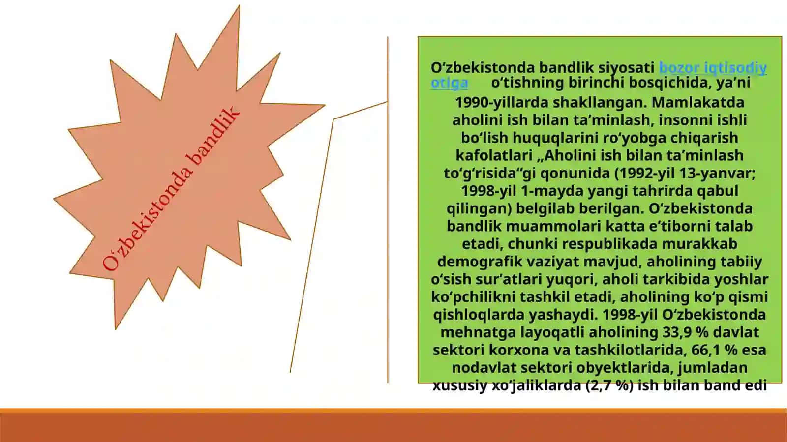 BANDLIK, ISHSIZLIK VA TO’LIQ BANDLIK TUSHUNCHASI 3