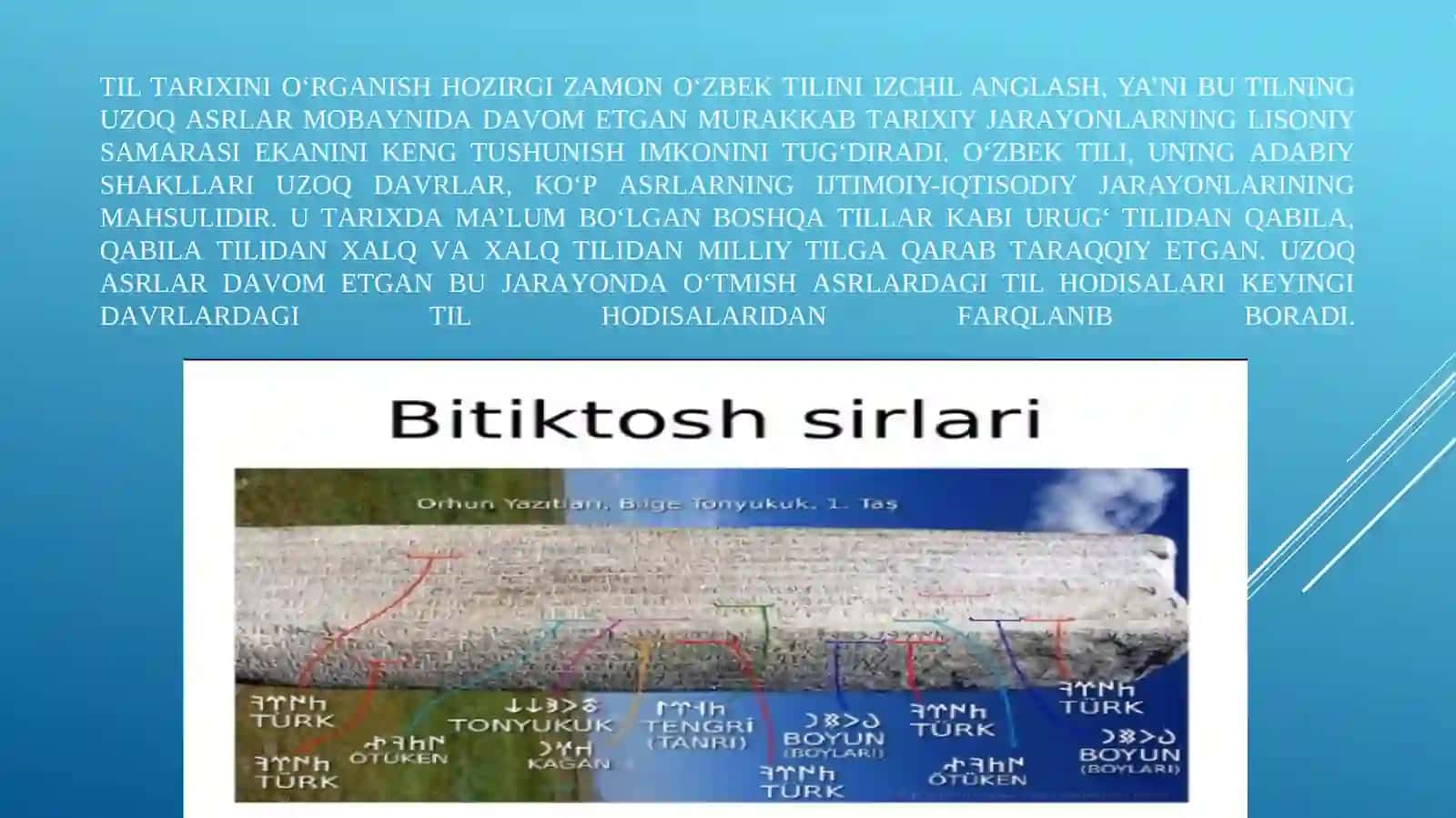 Oʻzbek tili tarixi faning predmeti, maqsadi va vazifalari. 3
