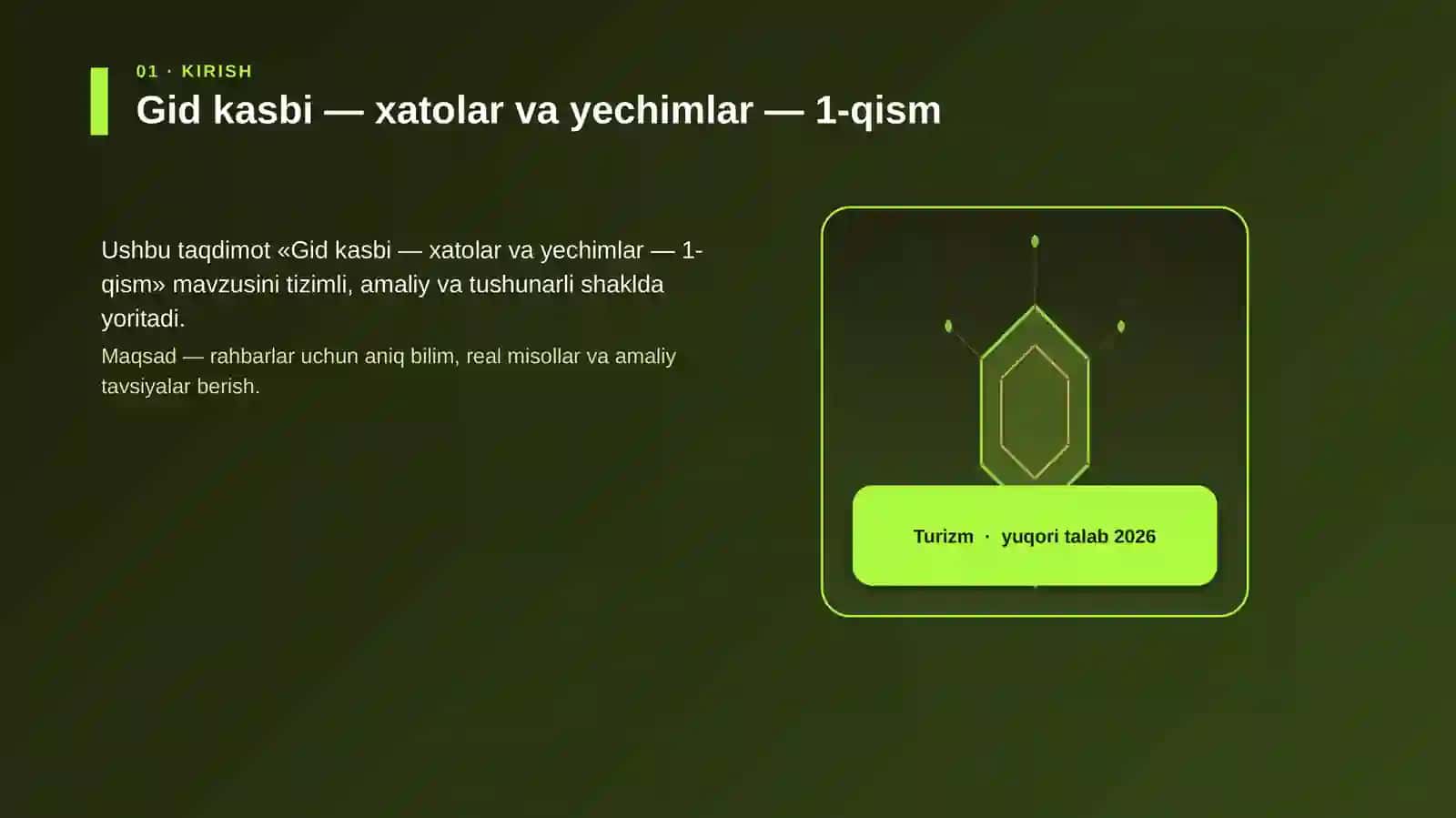 Gid kasbi — xatolar va yechimlar — 1-qism 3