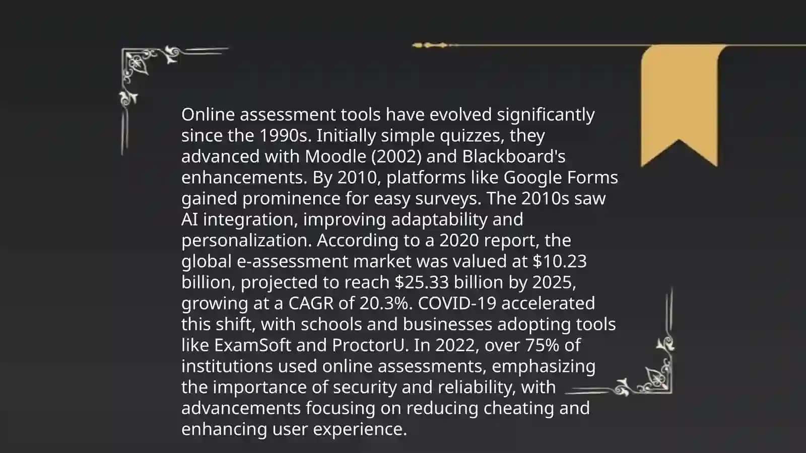 Effecacy of Online Assessment Tools 3