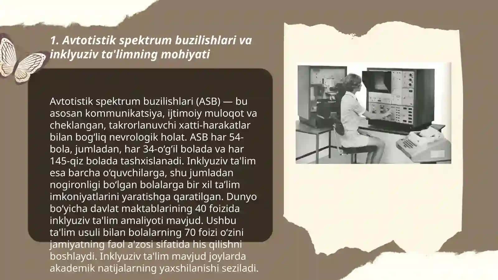 Autestik spektor buzilishlariga ega bòlgan bolalar uchun inklyuziv ta'lim strategiyalari va ularni amalga oshirish shart-sharoitlari 3