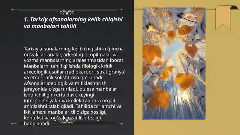 Tarixiy afsonalar tahlili 3