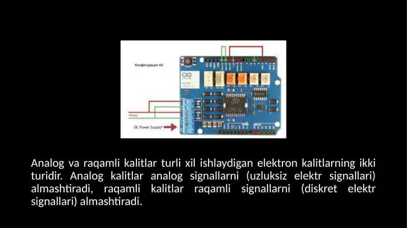 ANALOG RAQAMLI VA RAQAMLI ANALOG O’TKAZGICHLAR 3