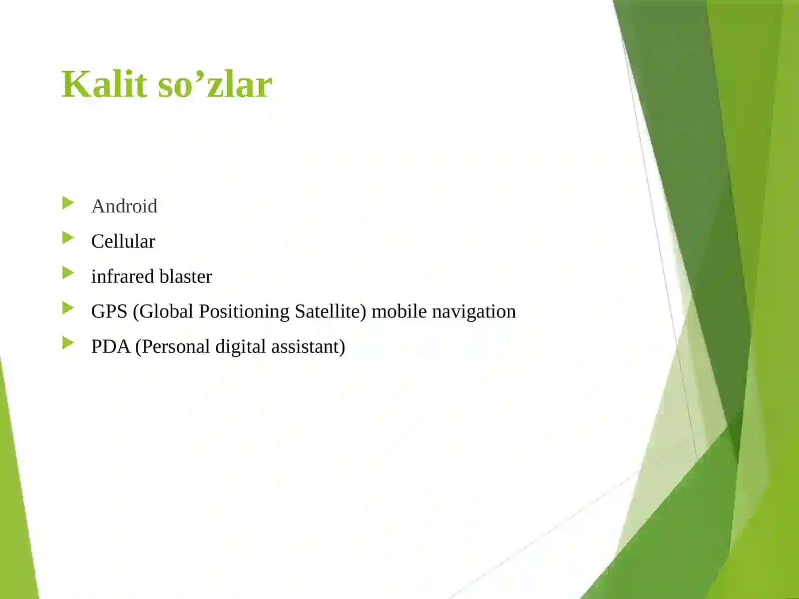 Android operatsion tizimlar 3