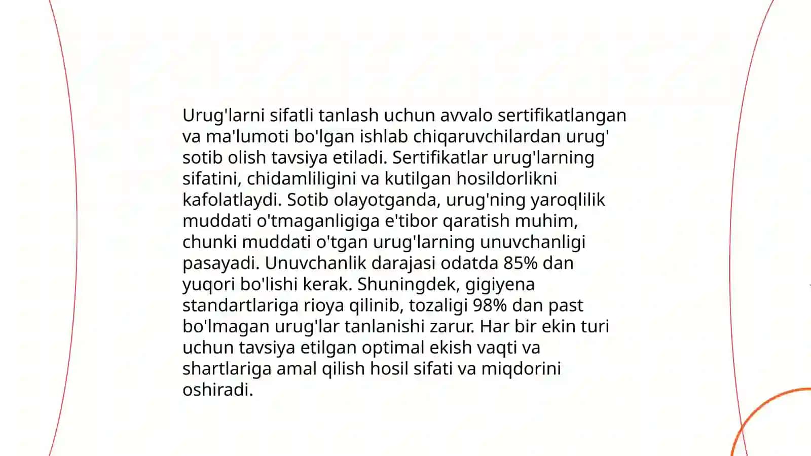 O'simliklarni tarbiyalash agrotexnikasi 3