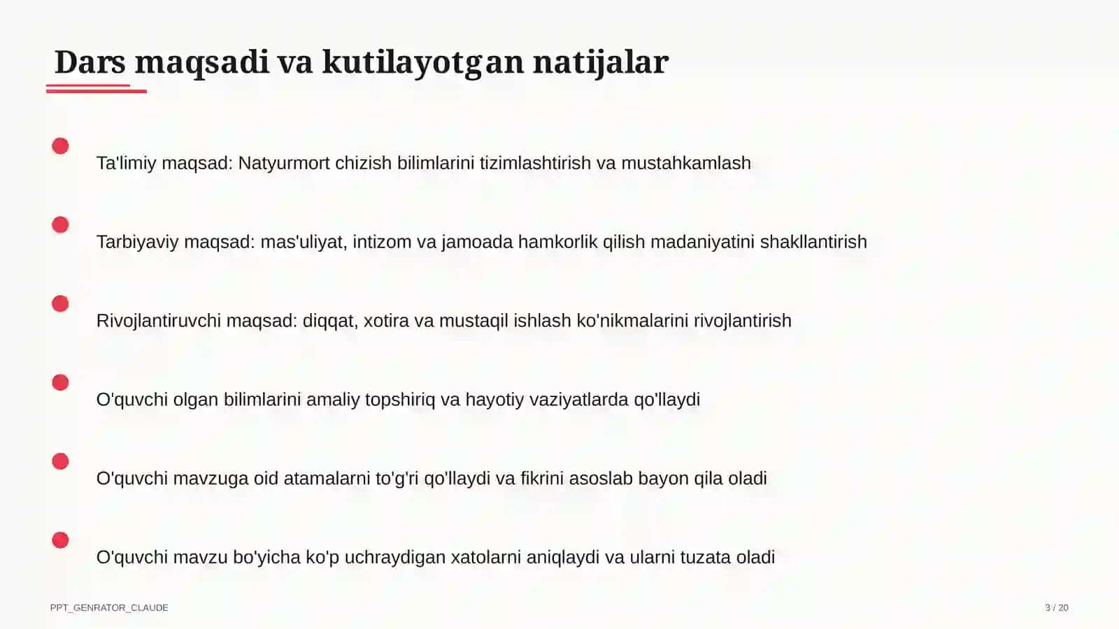 Natyurmort chizish (2-sinf) 3