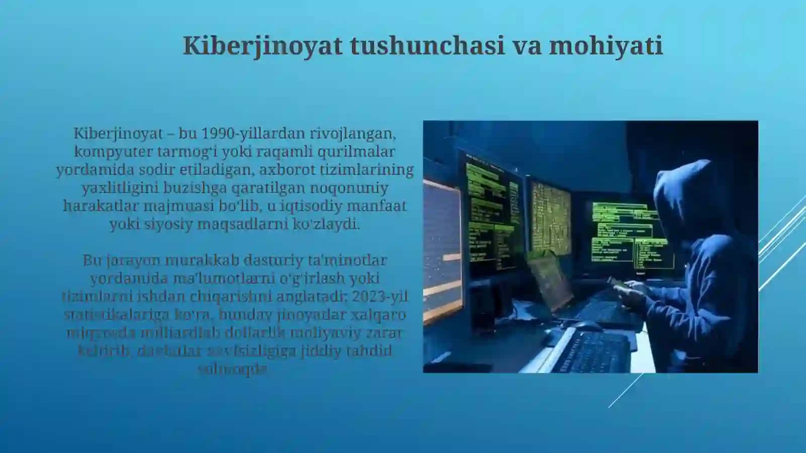 Kiberjinoyatlar: mohiyati, turlari va rivojlanish tendensiyalari 3