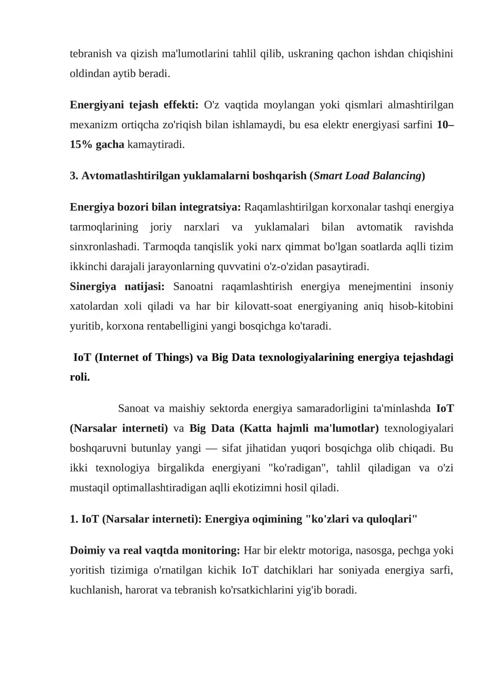Sanoatdagi raqamlashtirishning energosarflarni tejashdagi ta'siri 3