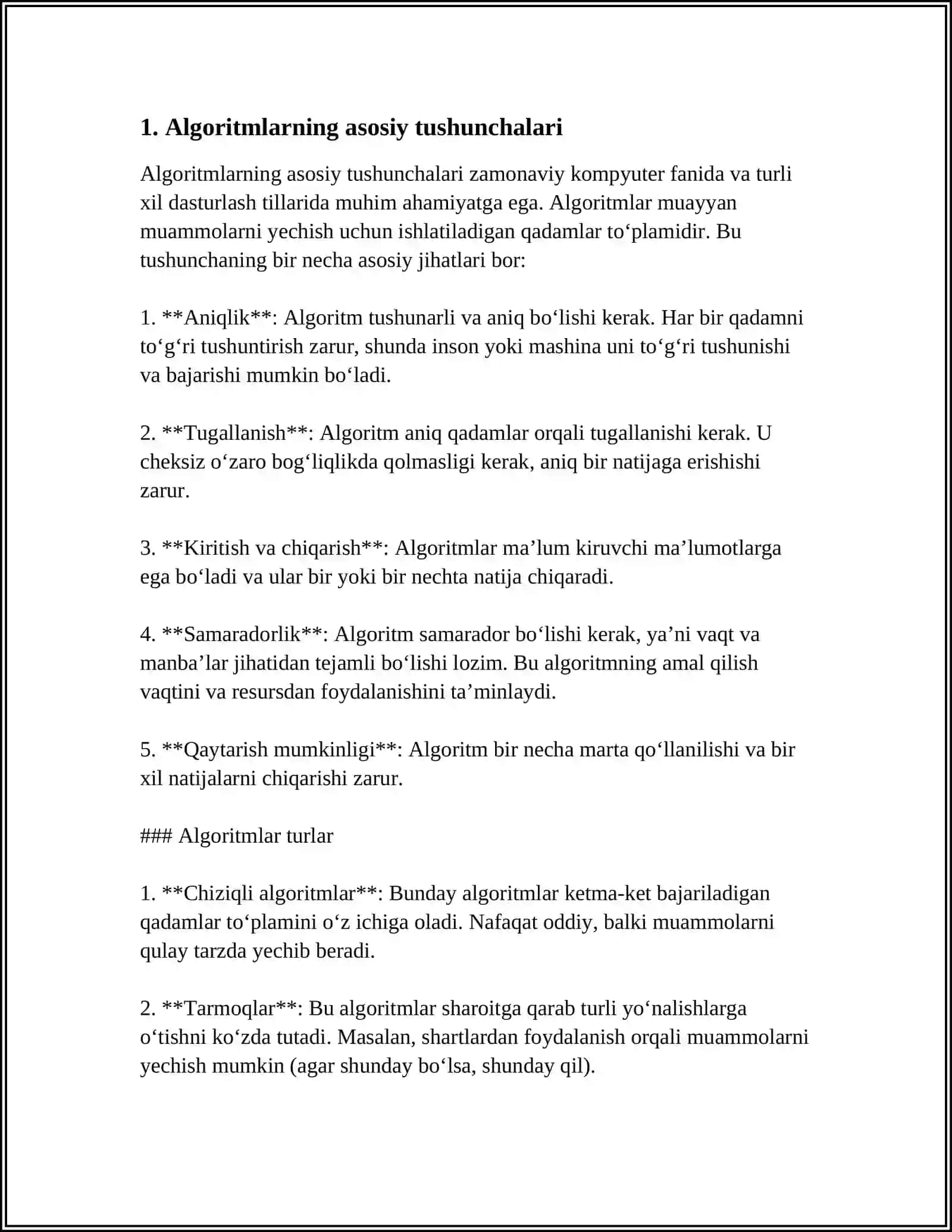 ALGORITMLASH VA DASTURLASH ASOSLARI 3