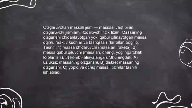 Mamirbekov Muhammad-Ziyo fizika fanidan tayorlagan mustaqil talim ucun slaydi 3