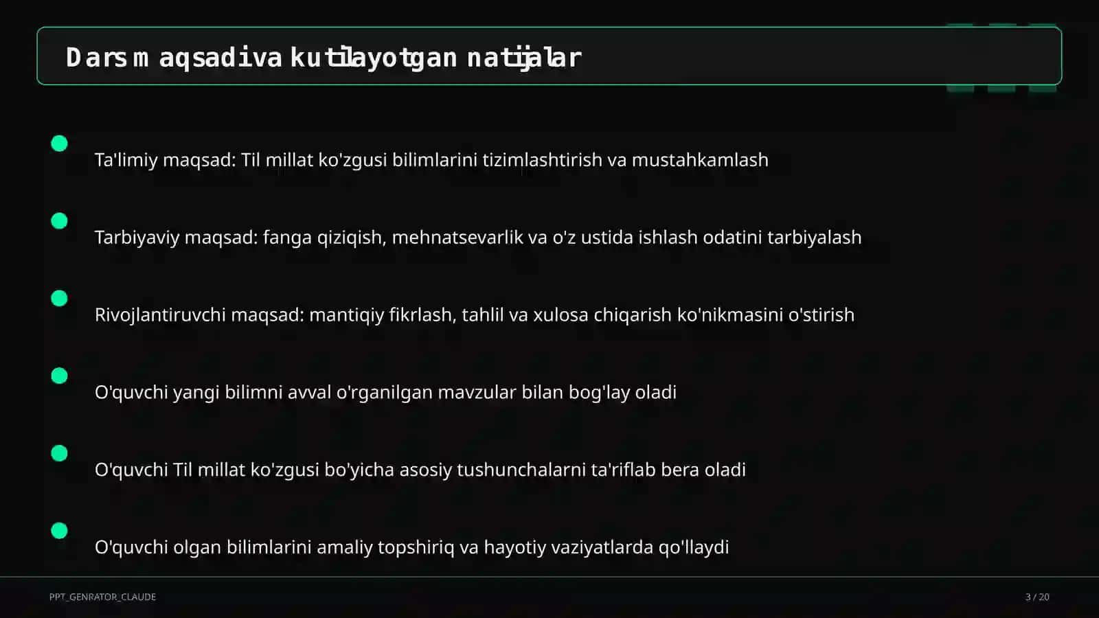Til millat ko'zgusi (6-sinf) 3