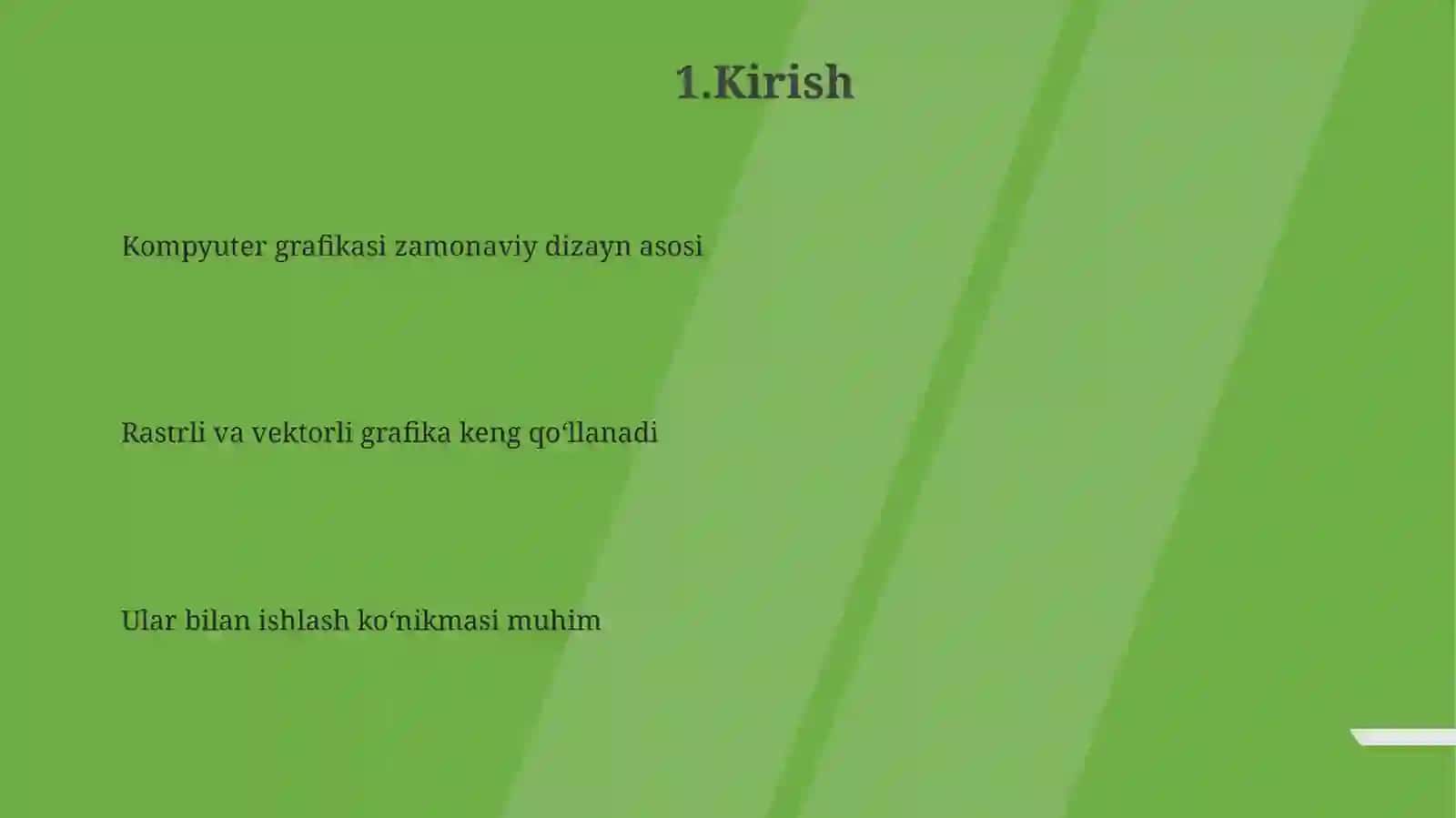 Rastrli va vektorli grafik muharirlari va ular bilan ishlash 3