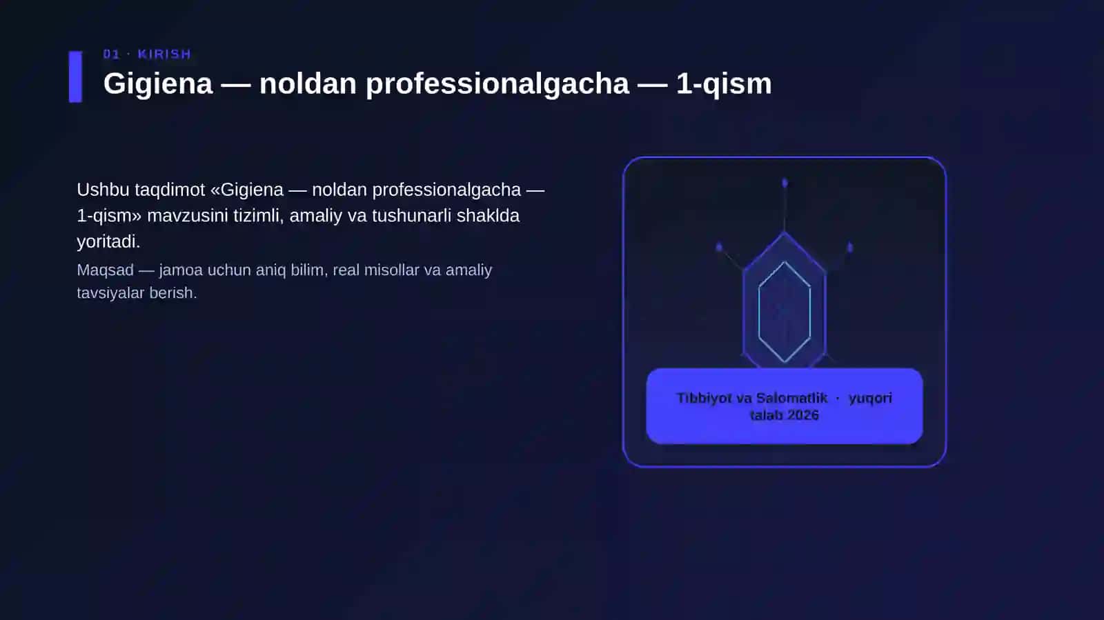 Gigiena — noldan professionalgacha — 1-qism 3