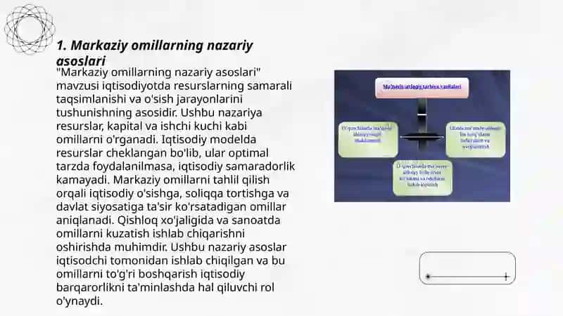 Markaziy omillari haqida taʼlimot 3