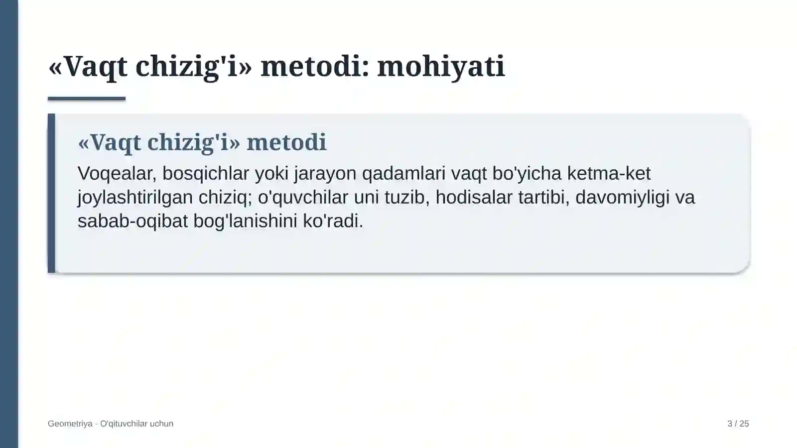 geometriya darslarida vaqt chizig'i metodidan foydalanish 4037 3