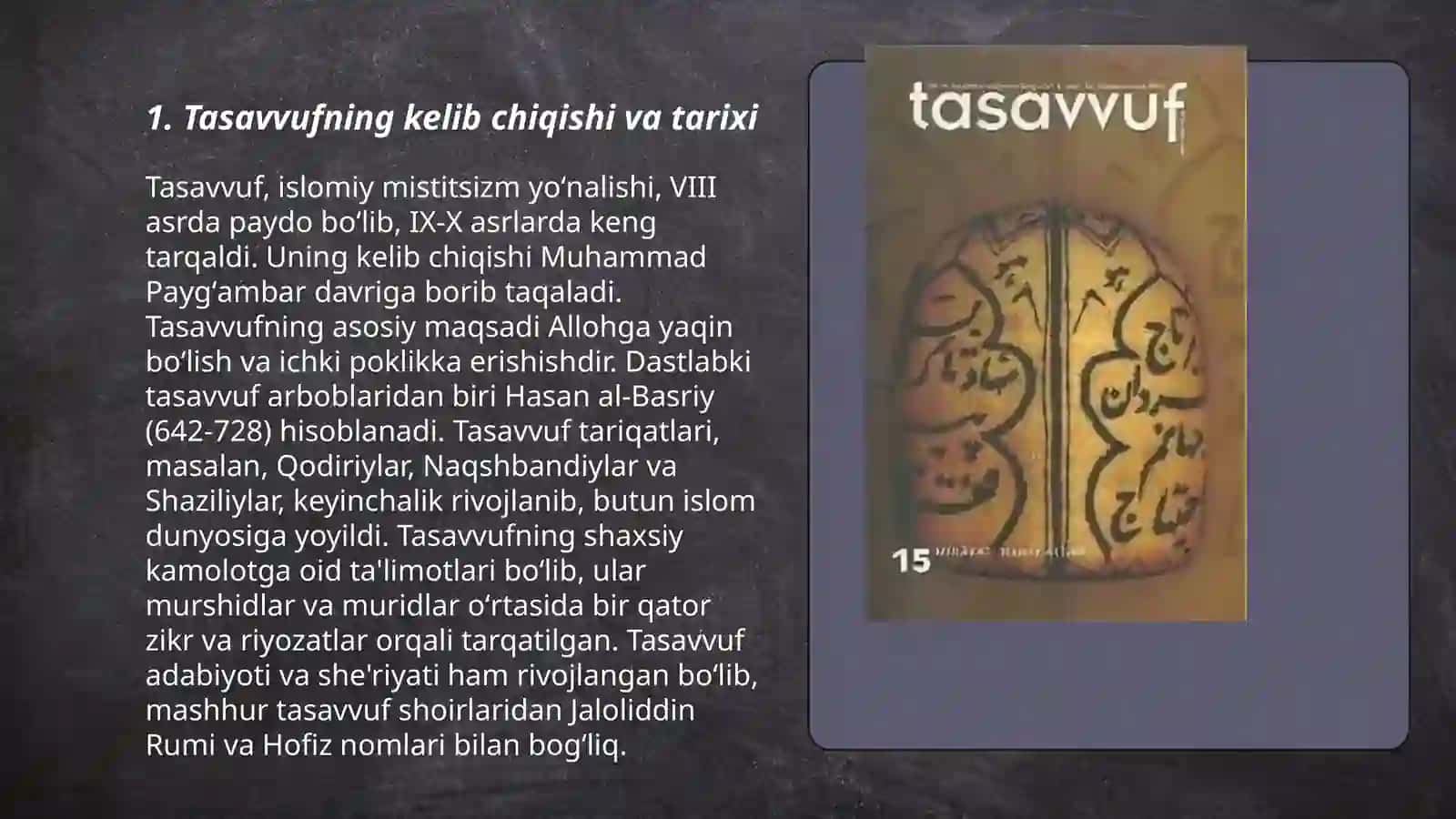Tasavvuf ta'limoti 3