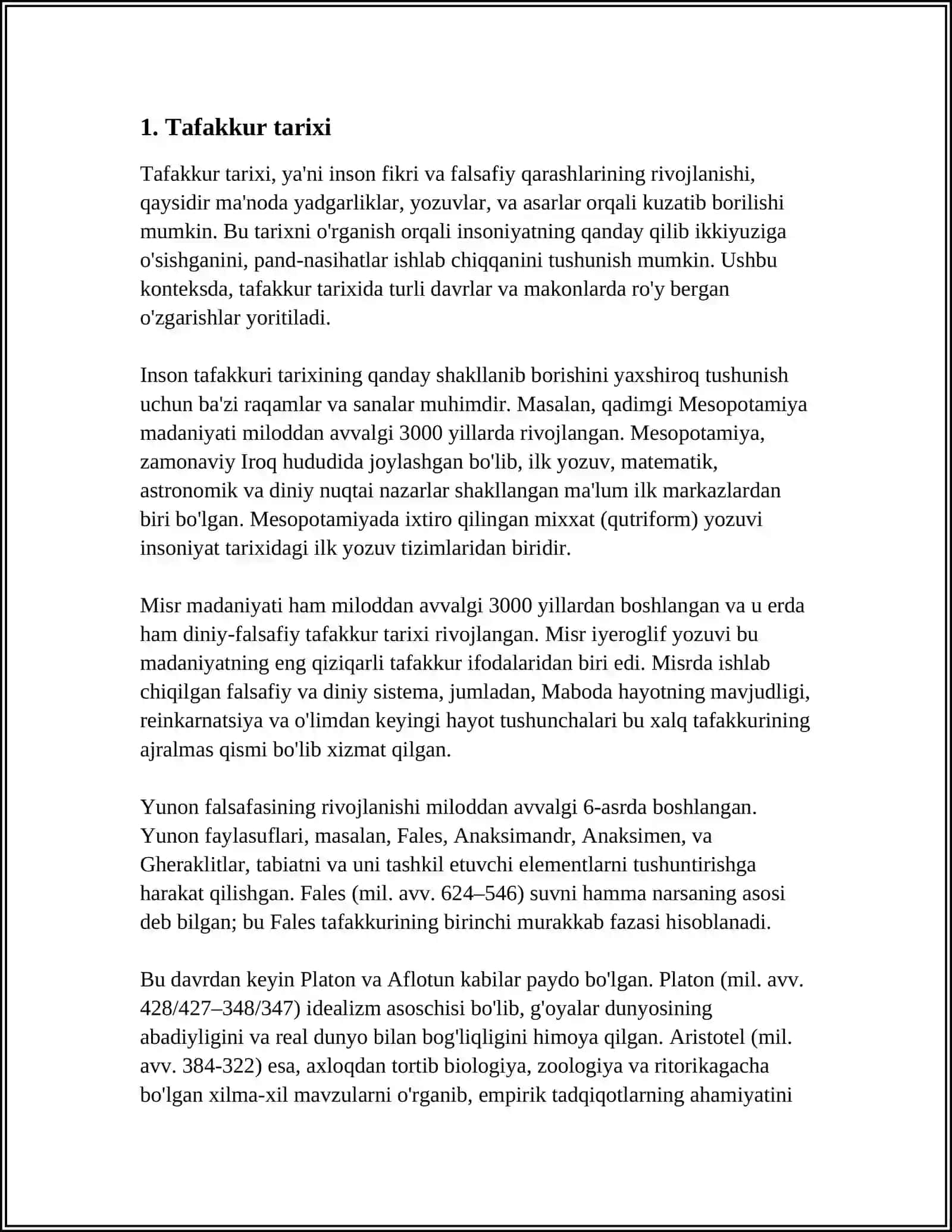 TAFAKKURNING KLASSIK NAZARIYALARI 3
