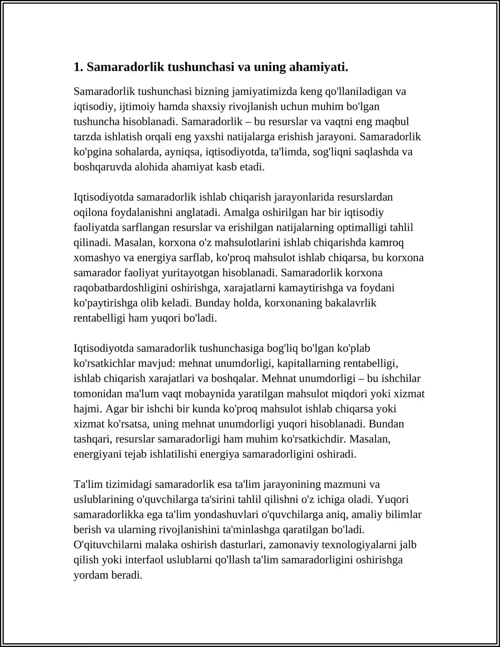 BOSHQARUV SAMARADORLIGINI ANIQLASHNING ASOSIY USULLARI 3